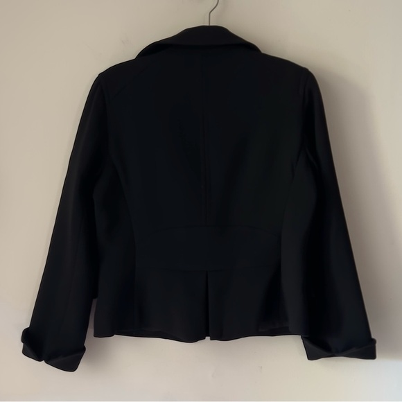 Talbots Luxe Wool Black Sz 10 Peacoat Jacket Blazer - Picture 3 of 13